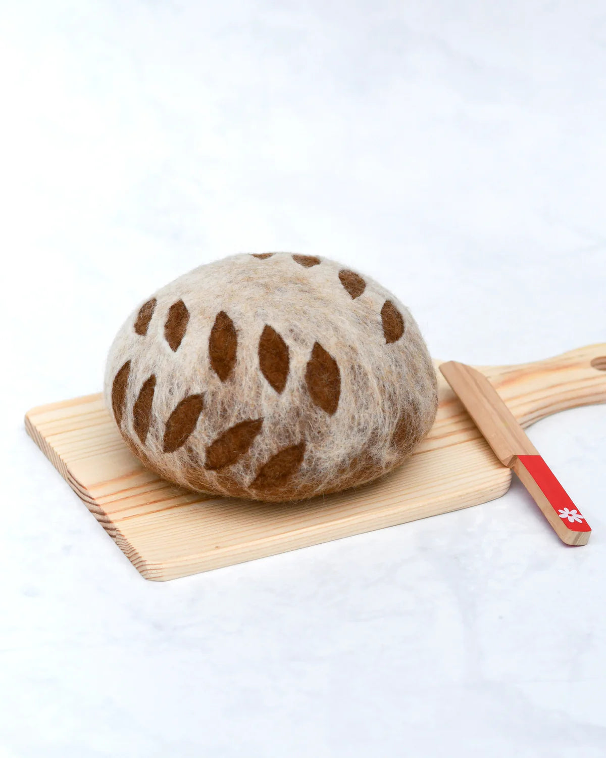 Pre-Order Felt Sourdough Bread with Leaf Cut (Ships end of October)