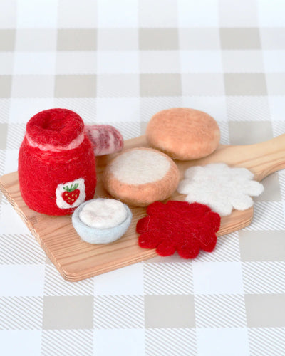 Pre-Order Felt Strawberry Jam and Scones Set