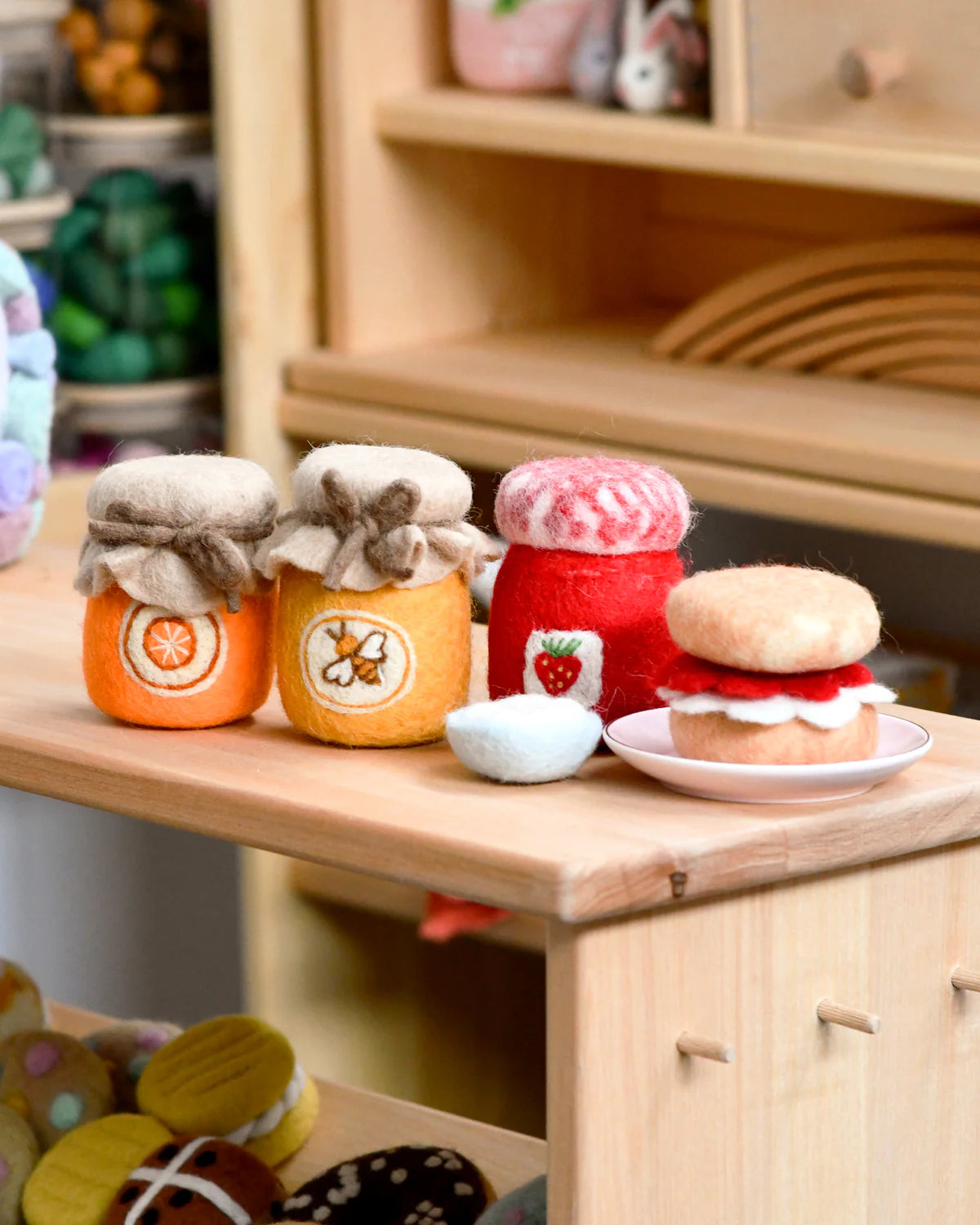Pre-Order Felt Strawberry Jam and Scones Set