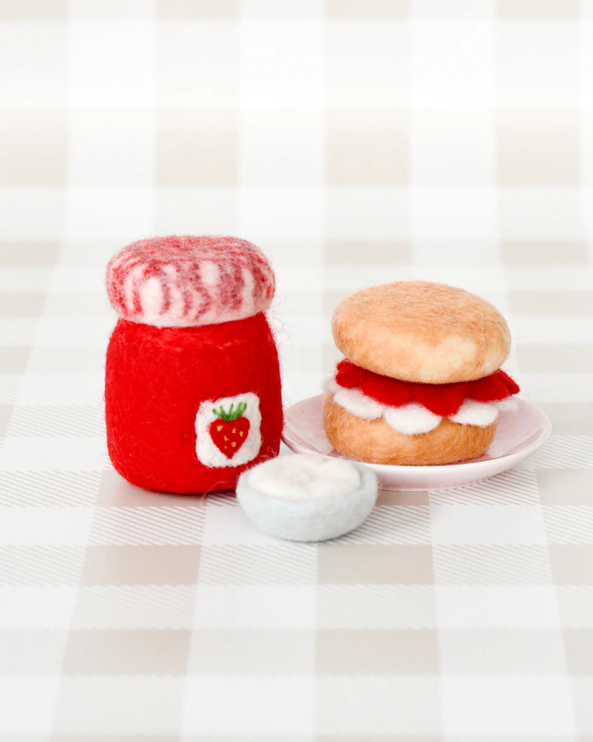 Pre-Order Felt Strawberry Jam and Scones Set