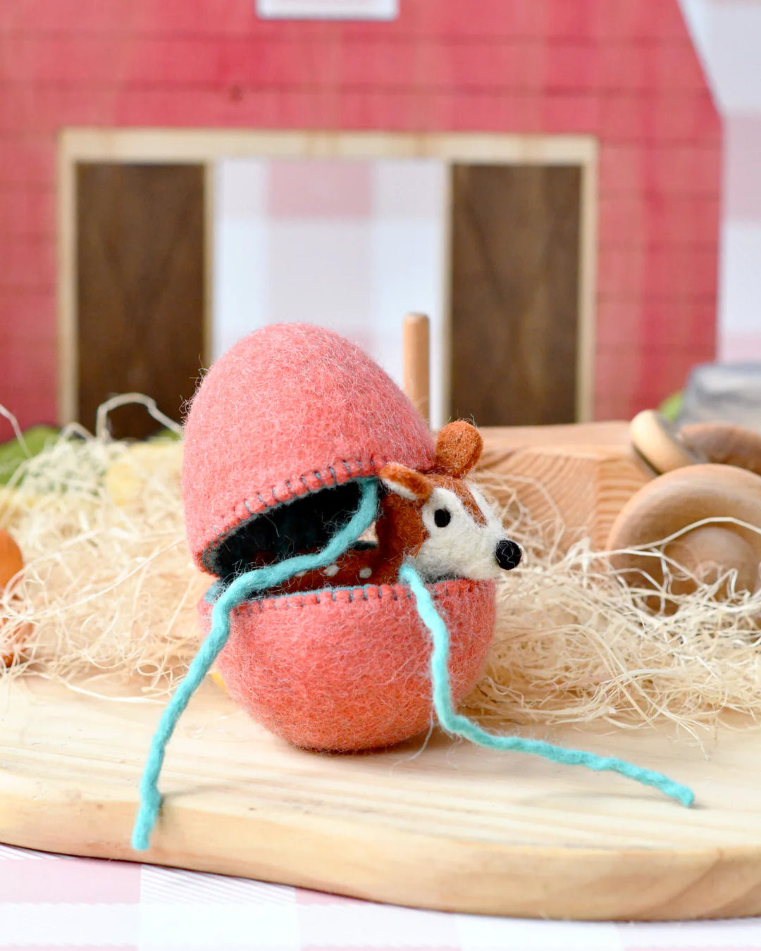 Sale Felt Surprise Egg with Deer Inside