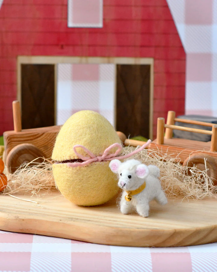 Sale Felt Surprise Egg with Lamb Inside
