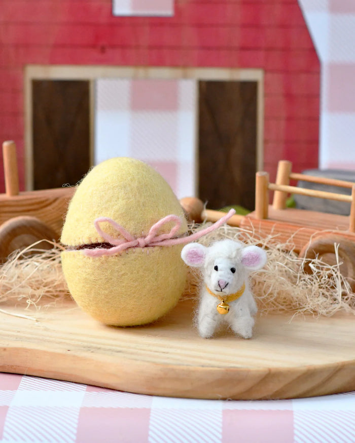 Sale Felt Surprise Egg with Lamb Inside