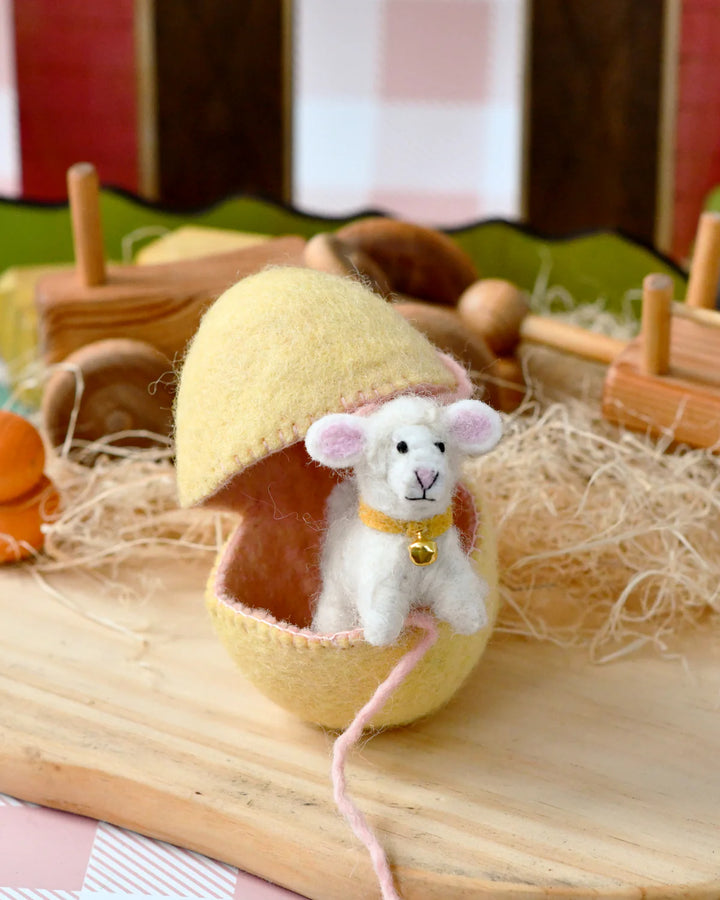 Sale Felt Surprise Egg with Lamb Inside