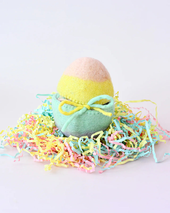 Felt Surprise Egg with Rainbow Unicorn Inside