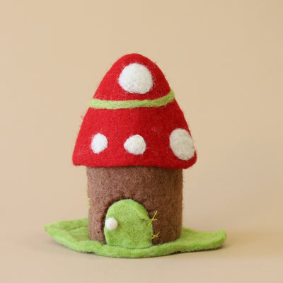 Felt Toadstool Leaf Home