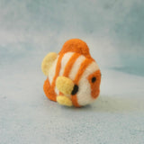 Felt Angel Fish, Little Brood hand-felted wool felt fish, a reef creature for small-world ocean play. · view 1