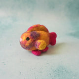 Felt Pink Parrot Fish, handmade felt toy from Little Brood. · view 4