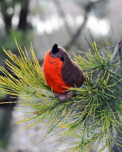 Pre-Order Felt Robin Bird (Ships in November)