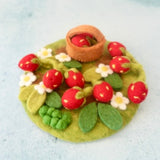 Felt Strawberry mini play mat · view 1
