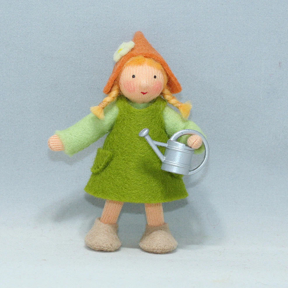 Garden Gnome Girl with Watering Can | Light Skin Tone