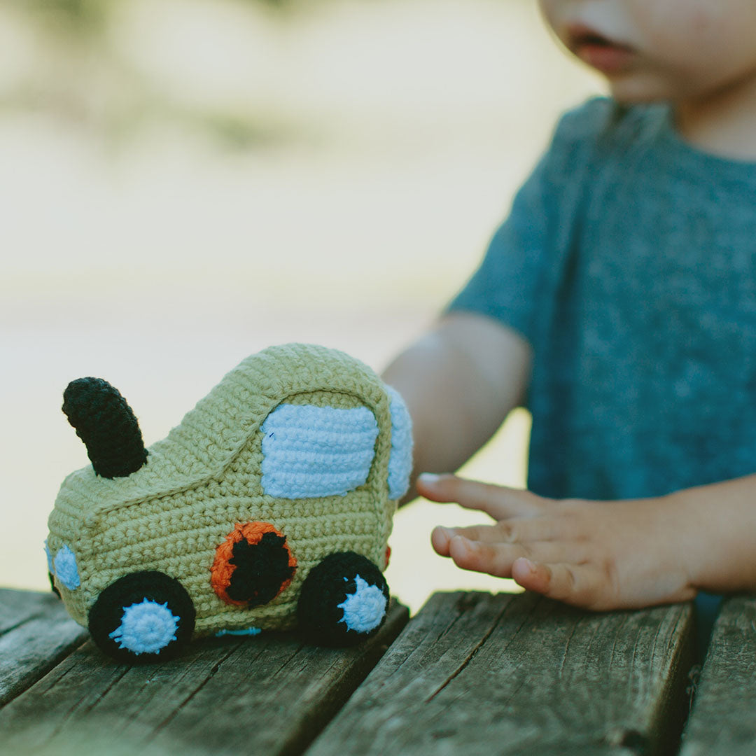Tractor Rattle Green Tractor Rattle – My Toy Wagon