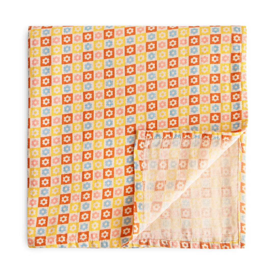 Organic Cotton Muslin Swaddle Blanket