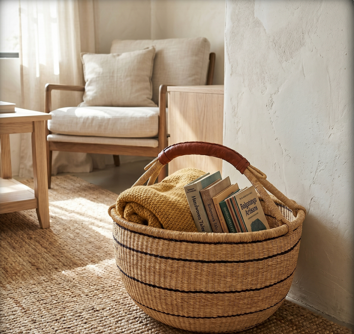 Heddle and Lamm Babi Large Bolga Basket