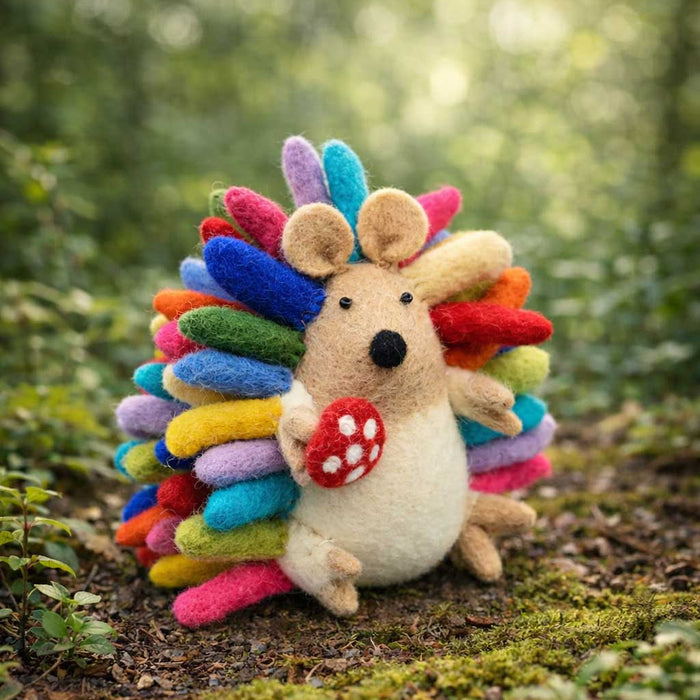 Colorful Rainbow Hedgehog