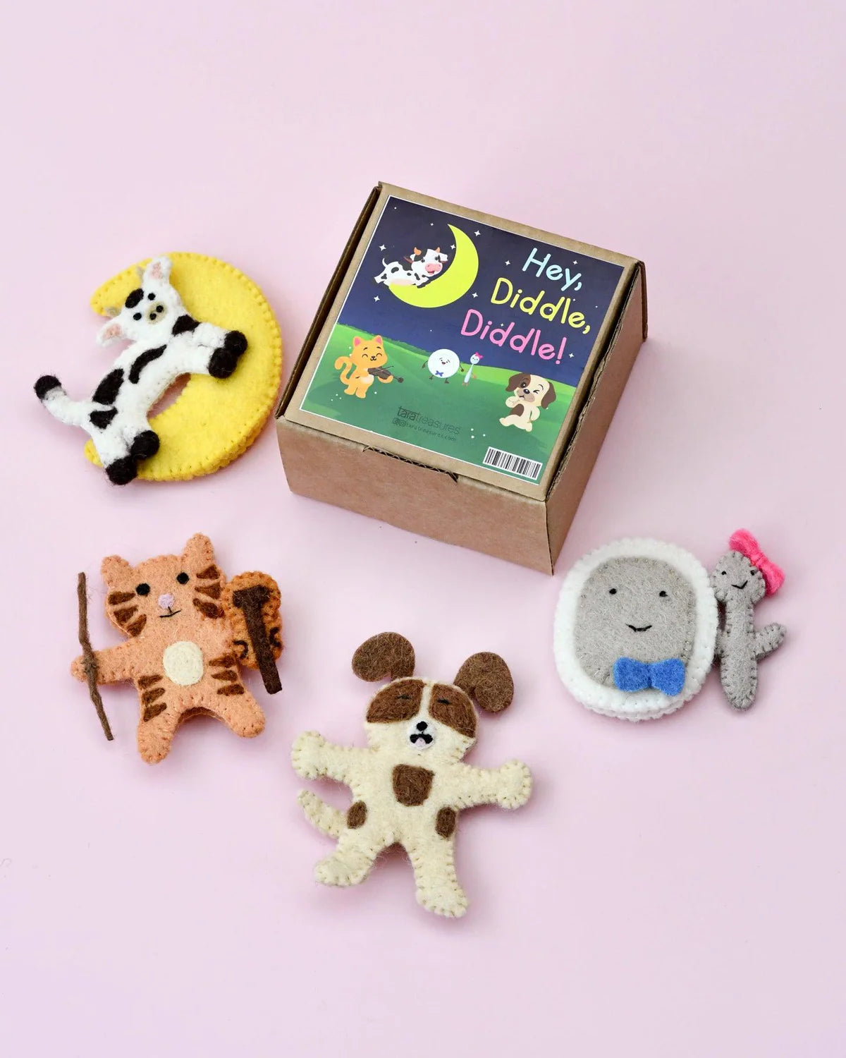 Pre-Order Hey Diddle Diddle Finger Puppet Set (Ships in mid-November)