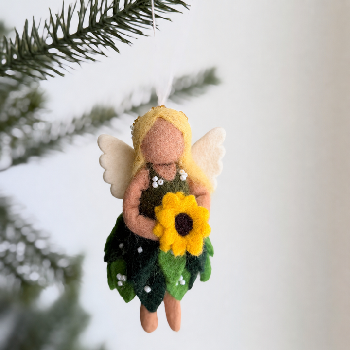 Four Seasons Fairy Felt Ornament Set – Spring, Summer, Fall &amp; Winter Angels