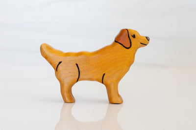 Wooden Golden Retriever Toy Dog