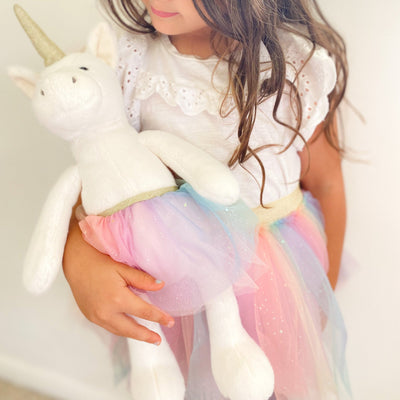 Rainbow Tutu & Unicorn Headband Set