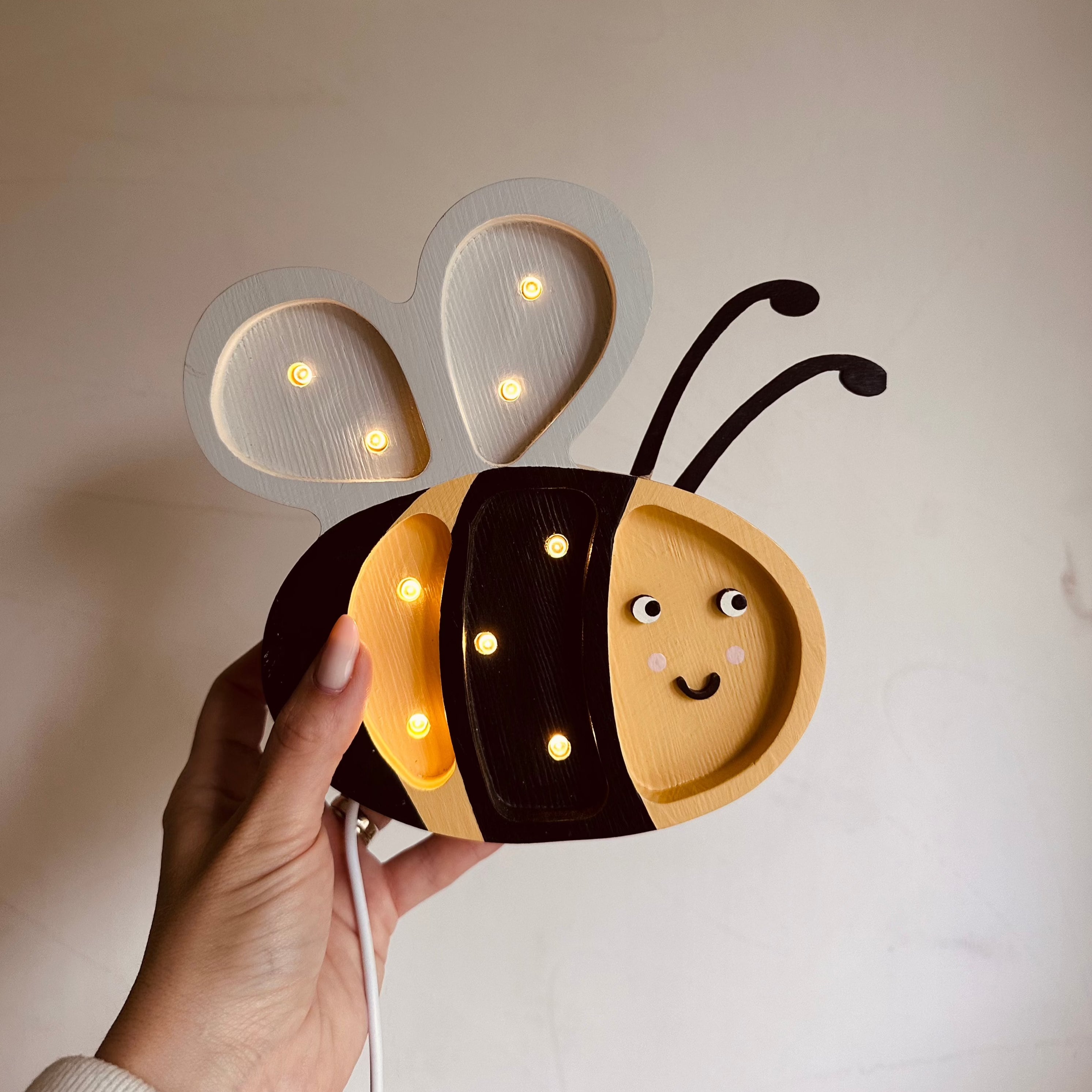 Little Lights Mini Happy Bee Lamp – My Toy Wagon