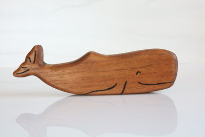 Wooden Sperm Whale Toy