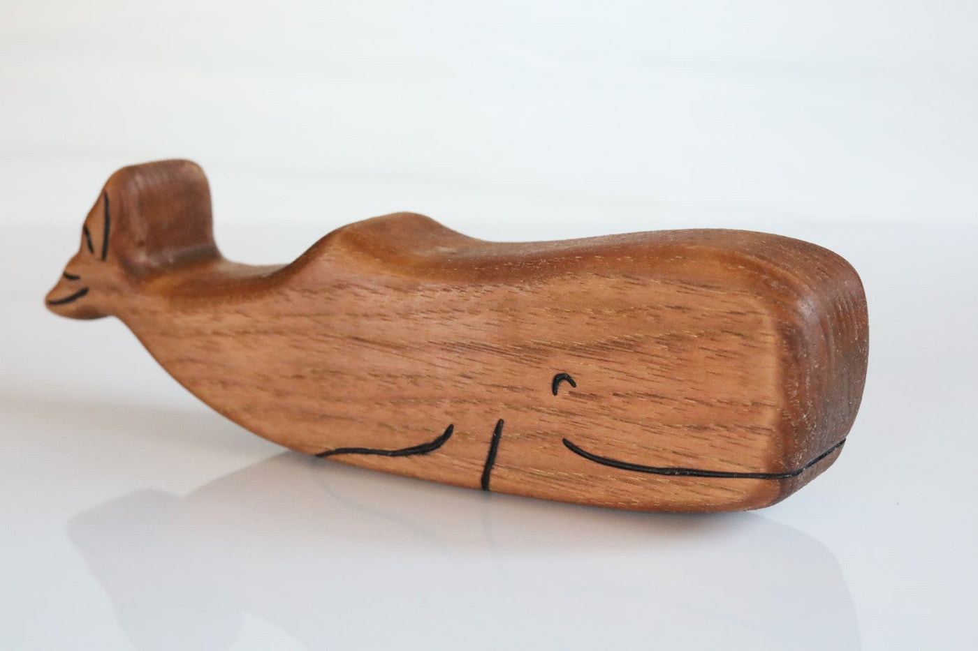 Wooden Sperm Whale Toy