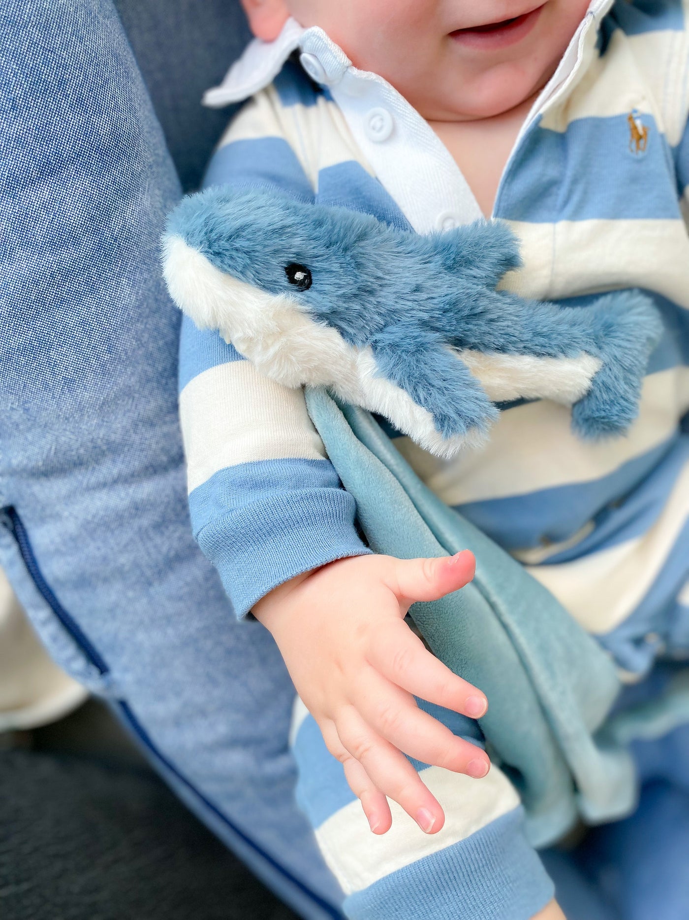 Seaborn Shark Knotted Security Blankie