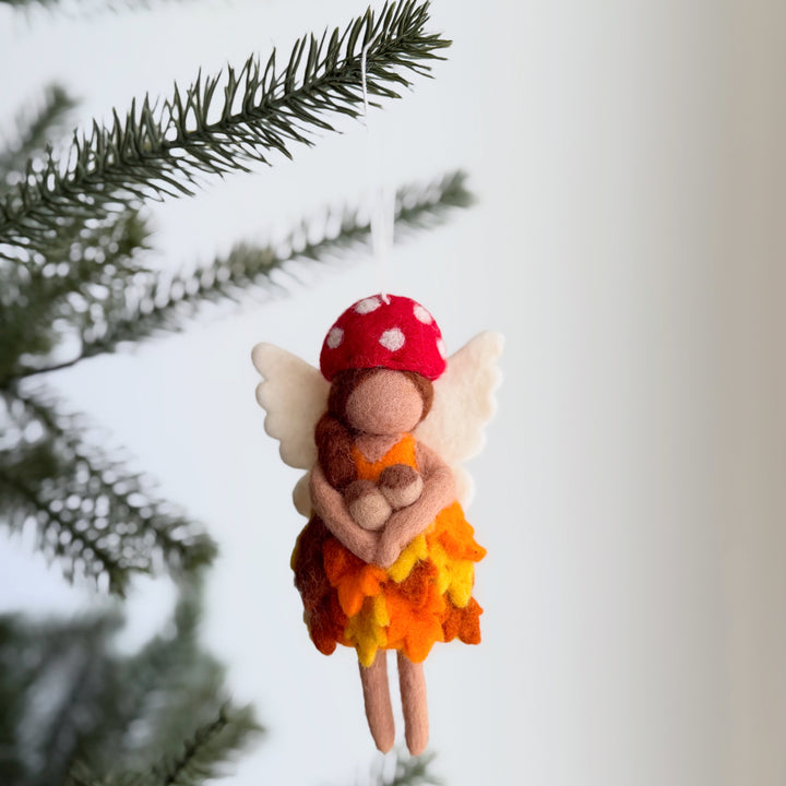 Four Seasons Fairy Felt Ornament Set – Spring, Summer, Fall &amp; Winter Angels
