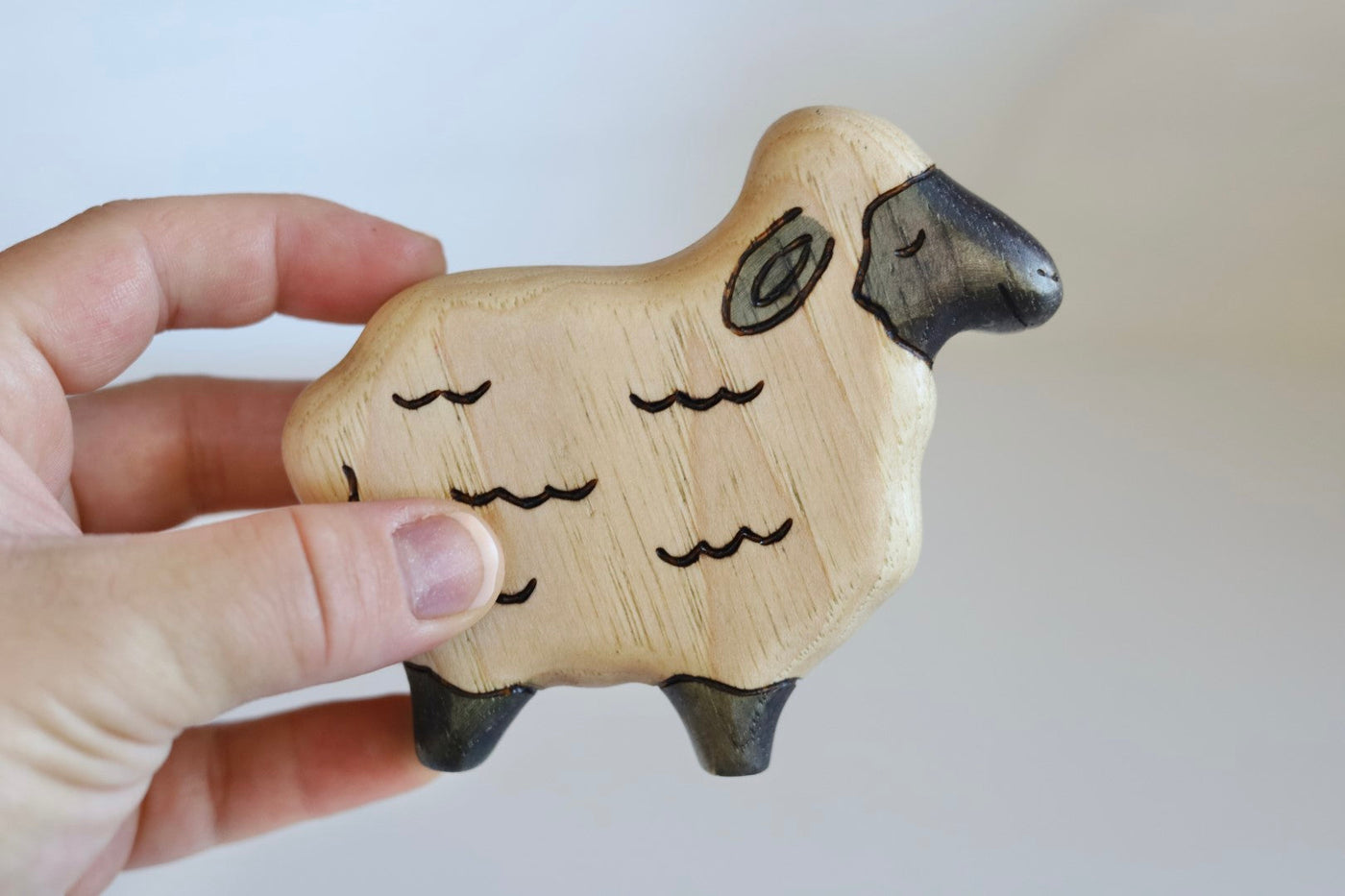 Wooden Sheep Toy