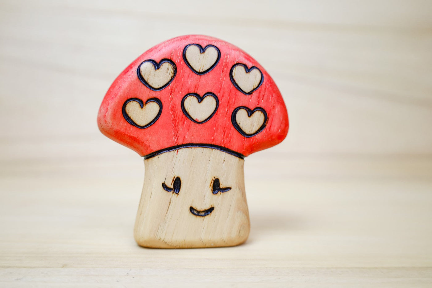 PREORDER - Wooden Toadstool Mushroom Toy