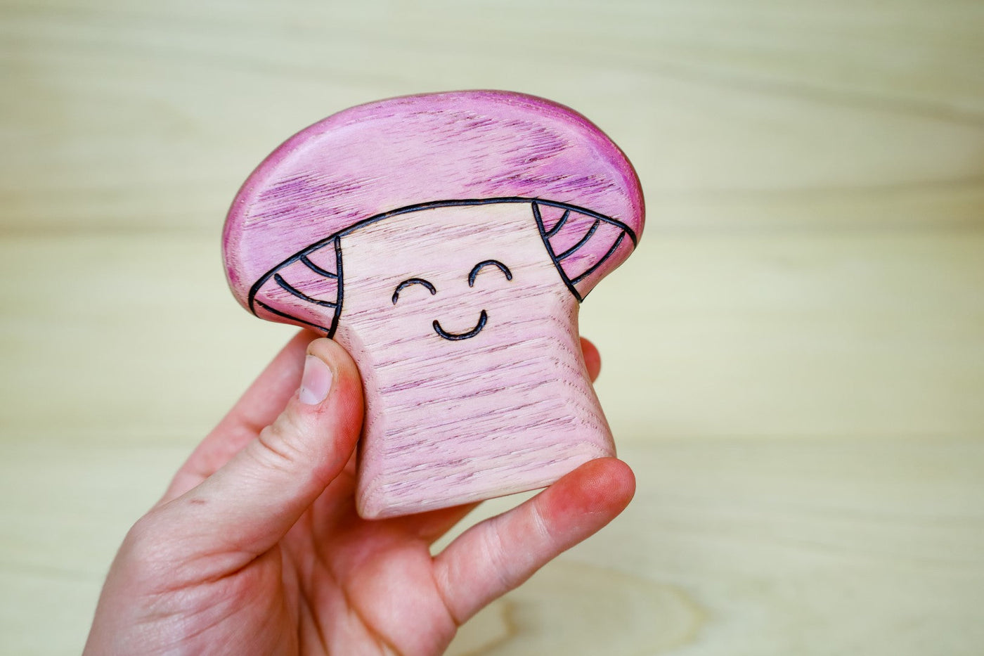 PREORDER - Wooden Mushroom Blewits Toy