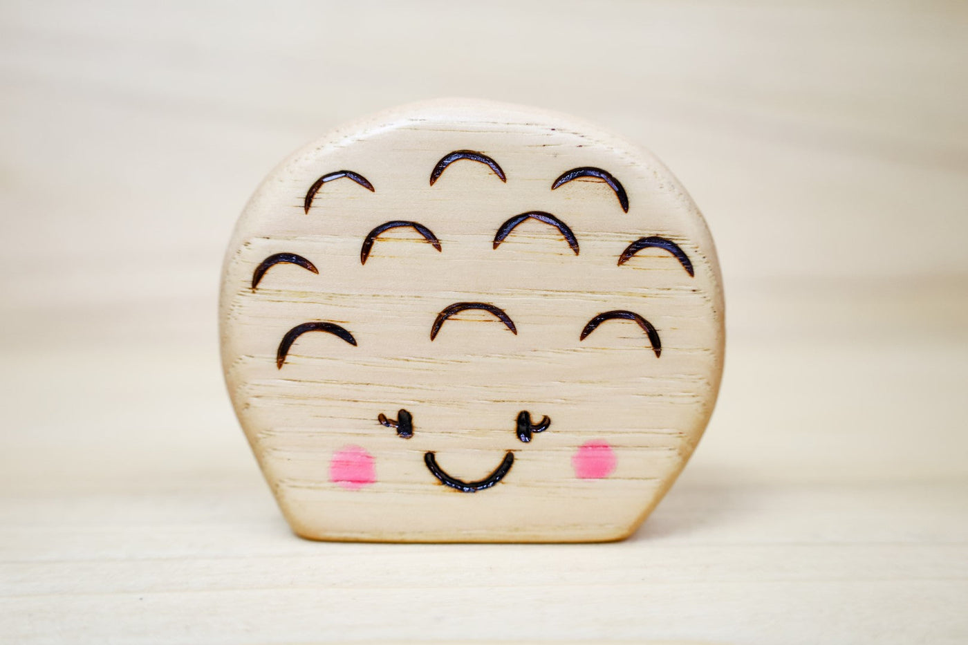 PREORDER - Wooden Puff Ball Mushroom Toy