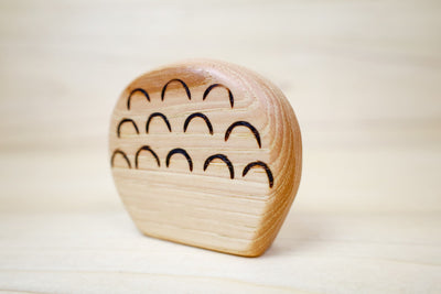 PREORDER - Wooden Puff Ball Mushroom Toy