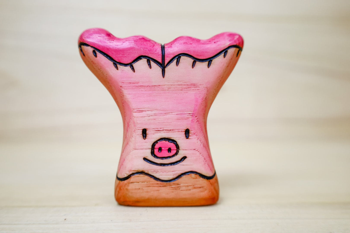 PREORDER - Wooden Pig's Ear Mushroom Toy