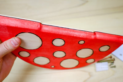 PREORDER - Mushroom Top Floating Wall Shelf