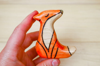 Wooden Fox Toy- Sitting Or Standing Fox