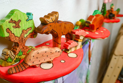 PREORDER - Mushroom Top Floating Wall Shelf