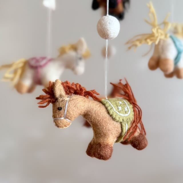 Felt Baby Mobile - Cute Pony