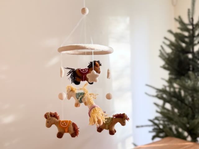 Felt Baby Mobile - Cute Pony