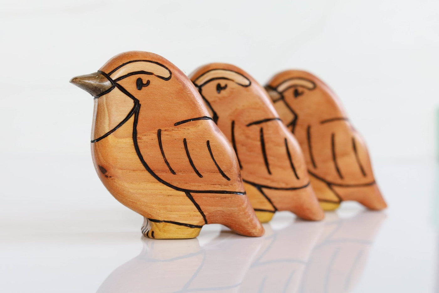 Wooden Wren Bird Toy