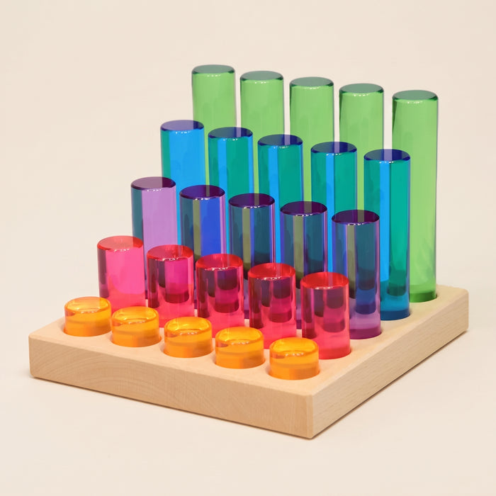 Bauspiel Lucent Pillars, 25-Piece Set
