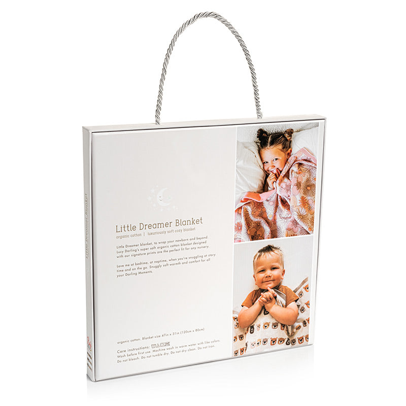 Lucy Darling Little Dreamer Organic Baby Blanket - Little Camper