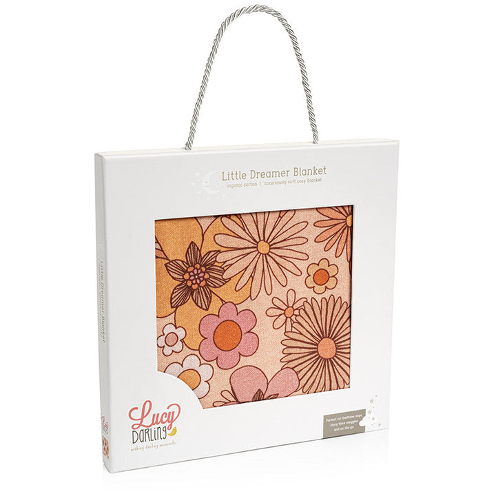 Lucy Darling Little Dreamer Organic Baby Blanket - Flower Child