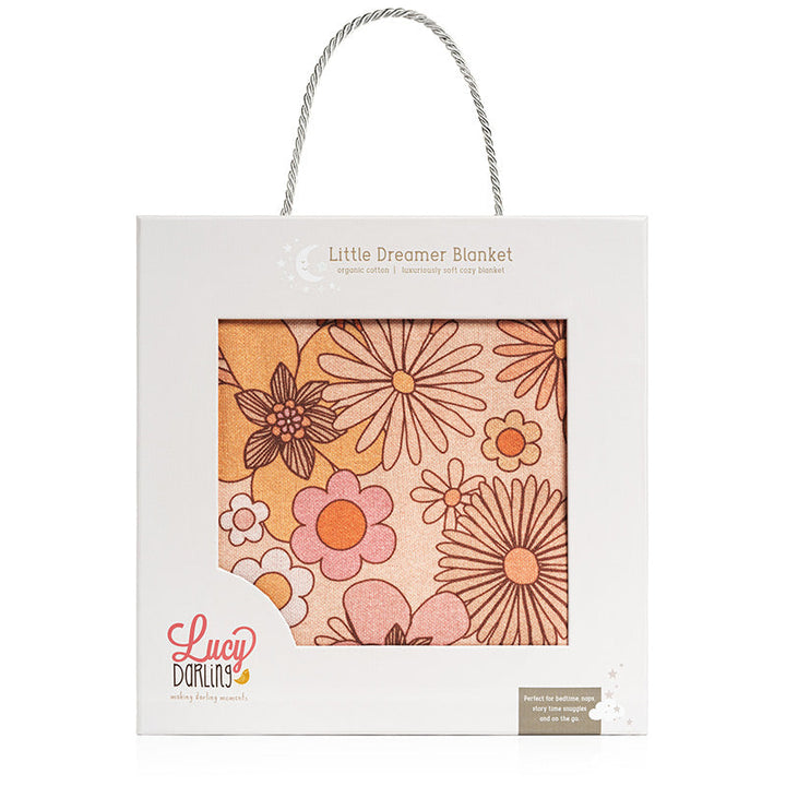 Lucy Darling Little Dreamer Organic Baby Blanket - Flower Child