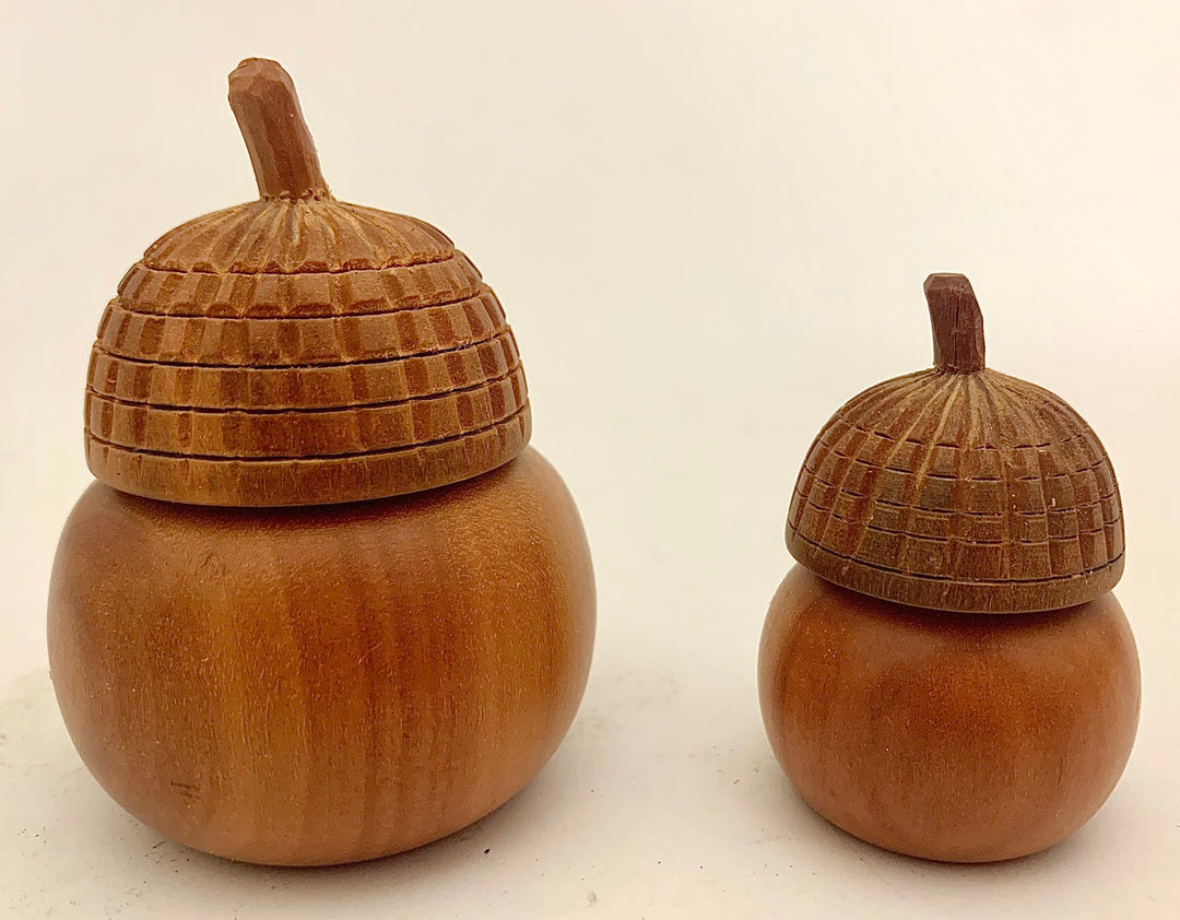 Papoose Wooden Acorn Tooth Fairy Box