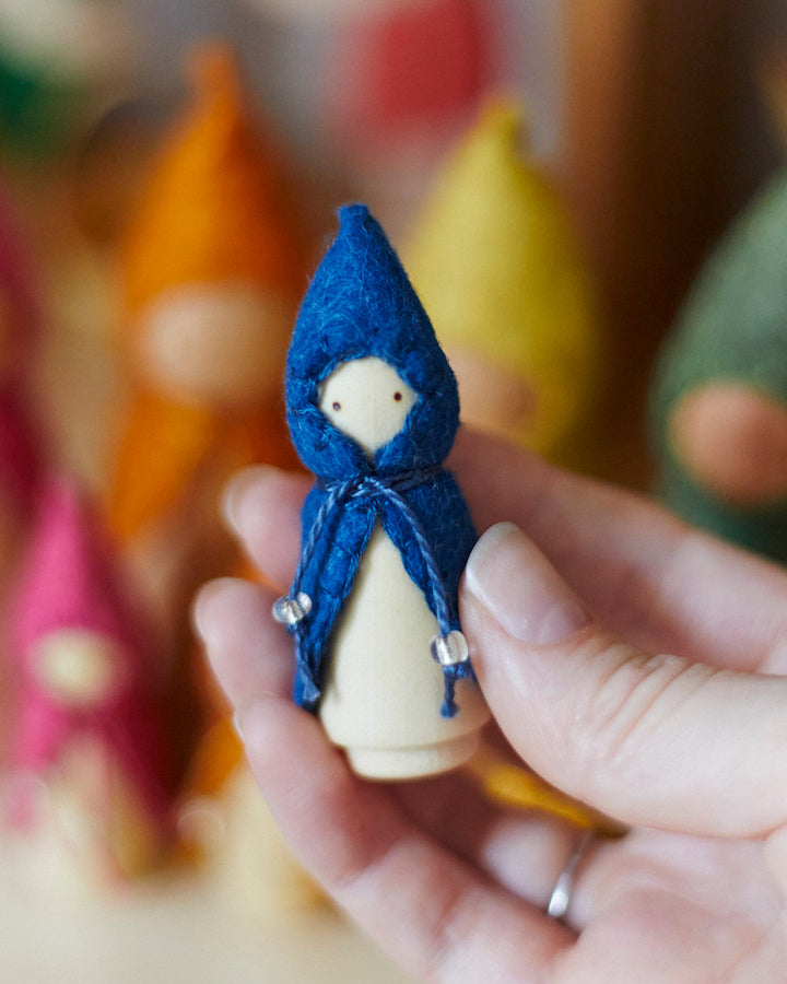 Mini Rainbow Wooden Gnome Set