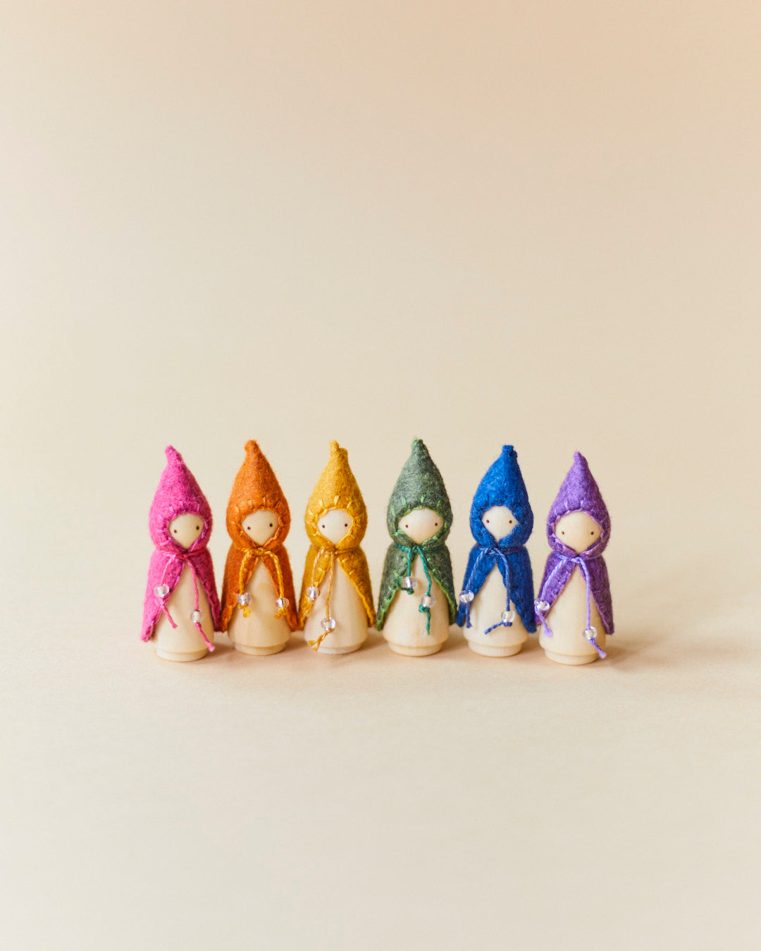 Mini Green Wooden Gnome