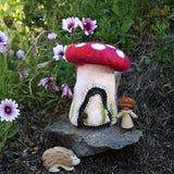 Felt Mushroom Hideaway, Red · view 1