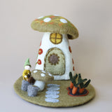 Mushroom House with Carrot Garden Mat · view 1