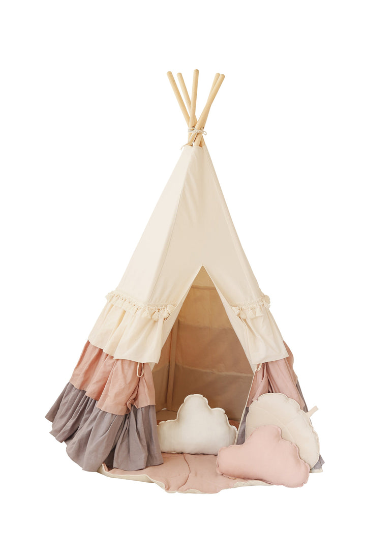 “Powder Frills” Teepee Tent with Frills